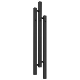 CERANO - Kúpeľňový radiátor Fabiano - háčiky na uteráky - bočné pripojenie - 251 W - čierna matná - 1200x220 mm CER-342755