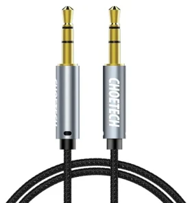 Choetech AUX002 čierna / Audio kábel / Jack 3,5 mm - Jack 3,5 mm / 1,2 m
