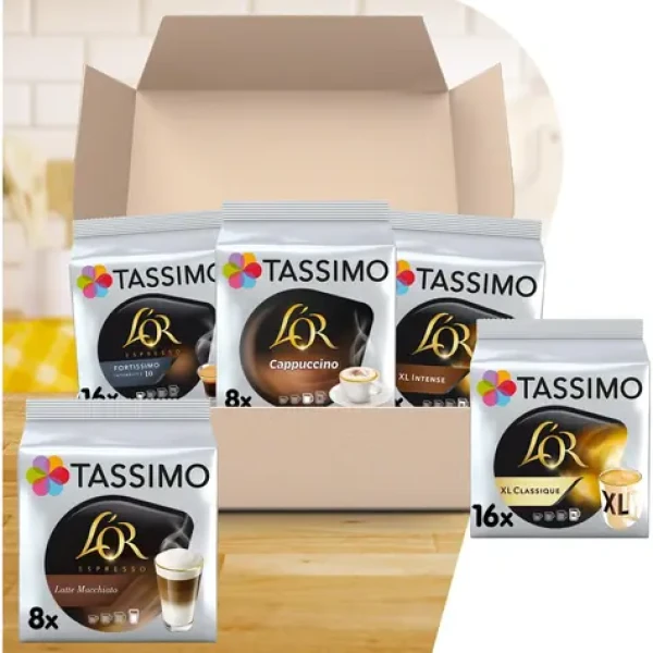 Jacobs L#39;OR Kit Tassimo Variačný box 64 ks / Kapslová káva (8711000480137)