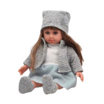 Mamido Bábika Sweet Angel v modrých šatách s doplnkami 36 cm