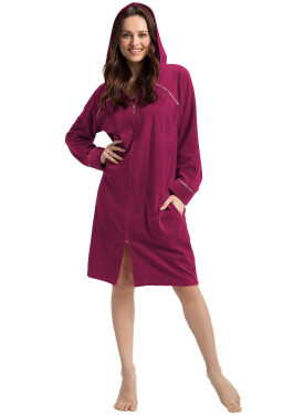 Luna 389 Velúr M-2XL Z24 dámsky župan kaštanové M