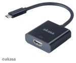 Akasa AK-CBCA04-15BK čierna / Redukcia USB-C na HDMI / 15 cm (AK-CBCA04-15BK)
