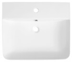 ISVEA - SOTT AQUA keramické umývadlo polozápustné, 59x49cm, biela 10SQ51058
