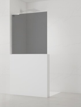 Sprchová zástena SAT walk-in 90 cm na zníženú priečku SATBWISKS90ZAVL SATBWISKS90ZAVL