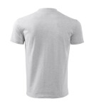 Klasické unisex tričko svetlo šedé XL