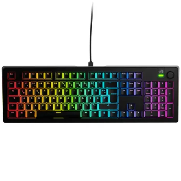 Glorious GMMK 3 100% - Fox Linear (ISO DE) čierna / herná 100% / USB-C / ISO (DE) layout / Fox Linear / RGB / 1.4m (GLO-KB-GMMK3-100-PB-FOX-W-BLK-DE)