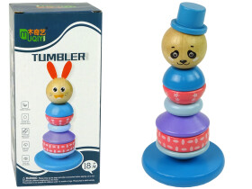 Mamido Drevená vzdelávacia pyramída Panda Balancing Tower