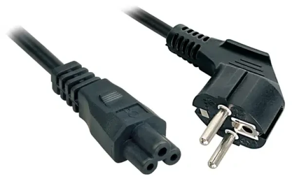 Lindy černá / Napájecí kabel / Schuko - IEC C5 / 5 m (30407)