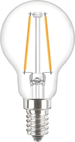 Philips CorePro LEDLuster E14 P45 / LED žiarovka / 2W / 250 lm / 2700 K / číra (SKL000383182)