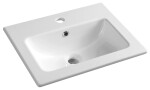 SAPHO - CIRASA kúpeľňová skrinka 50cm CIRASA s úzkym umývadlom a LED zrkadlom, 2 zásuvky, dub Alabama KSET-111