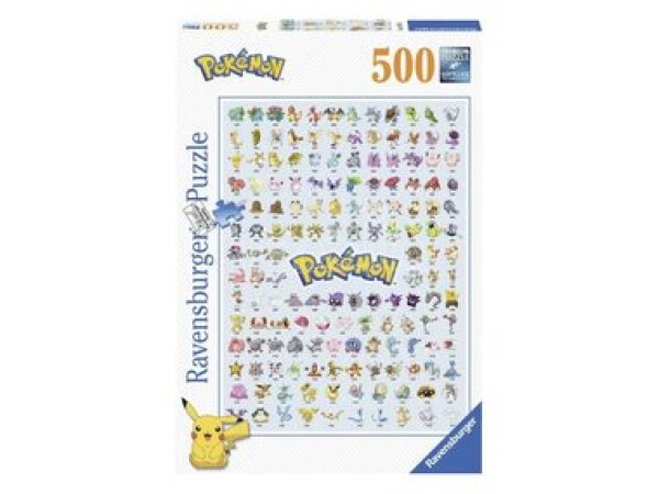 Ravensburger Prvých 151 Pokémonov /500 dielikov/ od 12 rokov