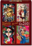 MAGNOLIA Puzzle Alenka, Harley, Catrina a Bruneta