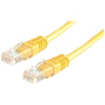 Roline 21.15.0552 RJ45 sieťové káble, prepojovacie káble CAT 5e U/UTP 3 m žltá netienený 1 ks; 21.15.0552