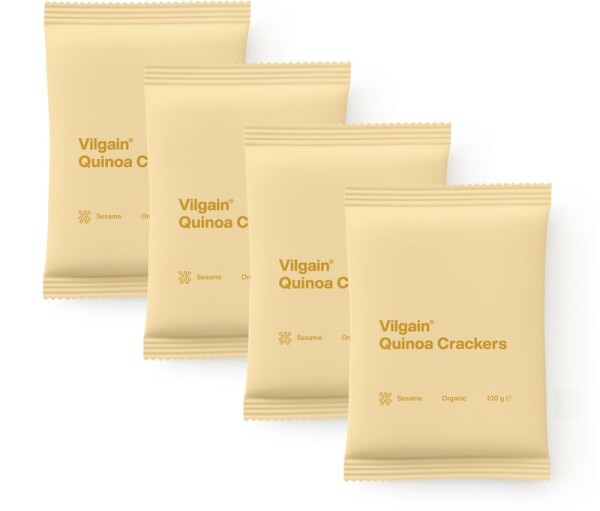 Vilgain Quinoa krekry BIO – 4× sezam 100 g