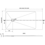 MEXEN - Bert obdĺžniková sprchová vanička SMC 150 x 80, čierna 4K708015