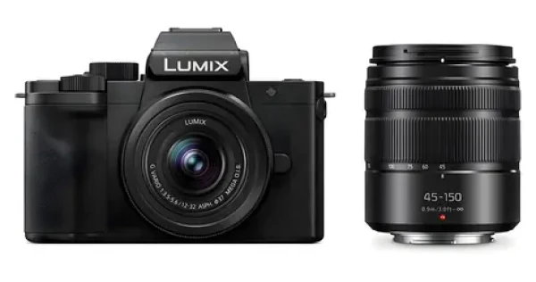 Panasonic Lumix G100D + 12-32mm + 45-150mm / Bezzrkadlový fotoaparát / Dva objektívy v sade (DC-G100DWEGK)