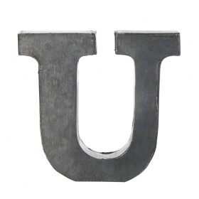 MADAM STOLTZ Plechové písmeno U - 5,5 cm