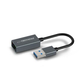 Esperanza ENA101 Sieťový adaptér USB 3.0 - RJ45 Ethernet sivá / 18 cm (ENA101)