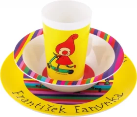 Presco Group Detský riad Kúzelná škôlka / tanier / miska / kelímok (A-2604)