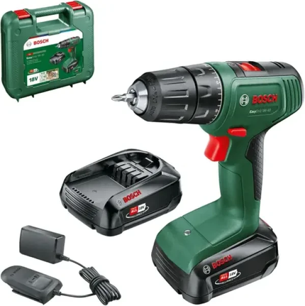 BOSCH EasyDrill 18V-40 / Aku Vŕtací skrutkovač / 18V / 1630 ot-min / 40 Nm / 2x 2.0 Ah (06039D8005)