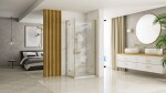 REA/S - Sprchová kabína Hugo 90x100 Gold Brush Dvere: 90 Dvere: 100 KPL-K0841
