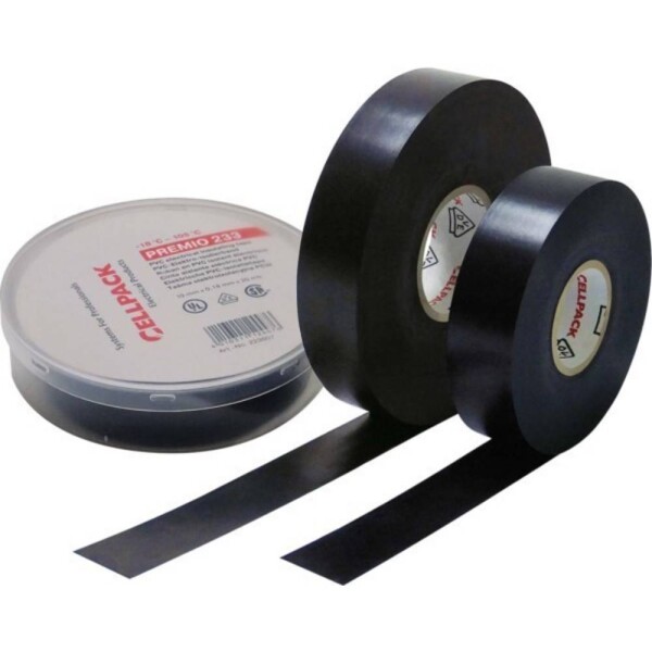 CellPack 233 0.18-19-20 sw 223607 izolačná páska Premio 233 čierna (d x š) 20 m x 19 mm 1 ks; 223607