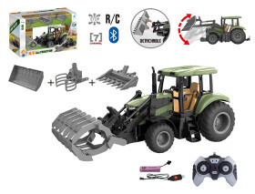 Mamido Mamido Traktor na diaľkové ovládanie 1:16 s vymeniteľnou lopatou 4v1