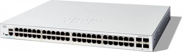 Cisco Cisco Catalyst 1200-48T-4X - Switch - L3 - Smart - 48 x 10/100/1000Base-T + 4 x 10 Gigabit SFP+ - an Rack montierbar