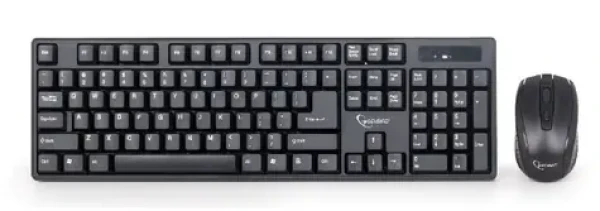 Gembird KBS-W-01 / bezdrôtový set myš + klávesnica / US layout / čierna (KBS-W-01)