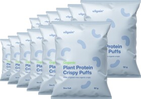 Vilgain Plant Protein Crispy Puffs BIO – 12× morská soľ 50 g