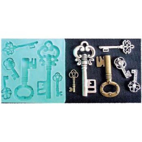 Silikónová forma na kľúč 2,5 × 6 cm - Galias Moulds - Galias Moulds