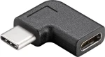 MicroConnect pravouhlý adaptér USB-C MF čierna / 10Gb / s / 4K @ 60Hz (USB3.1CCMF)