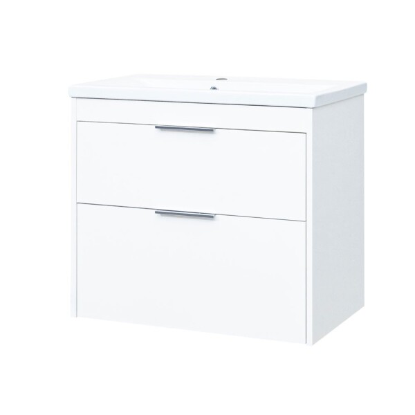 Mereo Vigo, kúpeľňová skrinka s keramickým umývadlom 81 cm, biela CN312