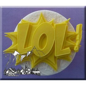 Silikónová formička nápis LOL! - Alphabet Moulds - Alphabet Moulds