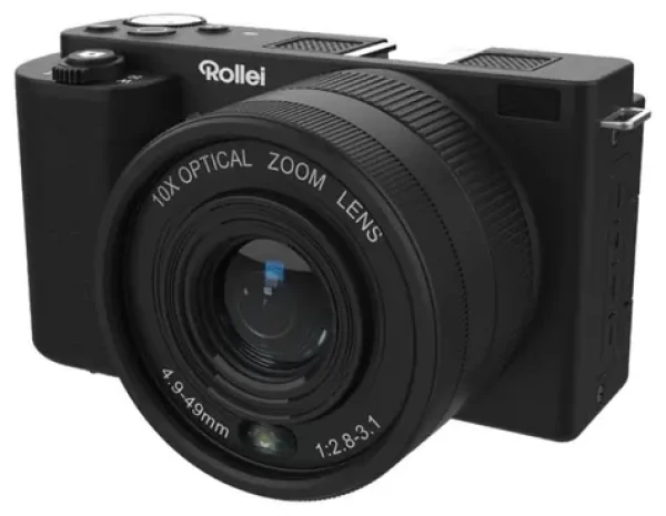 Rollei Compactline 10x Flip Screen čierna / 64Mpix / 10x zoom / Vyklápací 2.88 LCD / 4K video / microSD (12058)