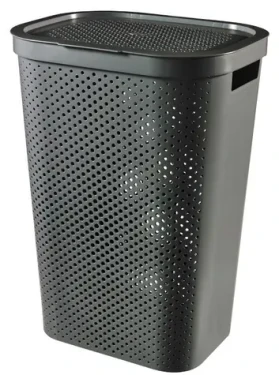 Curver Infinity Dots Kôš na bielizeň 60 l grafitová (245662)