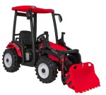 Mamido Detský elektrický traktor MEGA D68 24V s prívesom červený