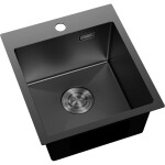 MEXEN - Solix oceľový drez 1-bowl 400 x 450 mm, čierna 6401401000-70