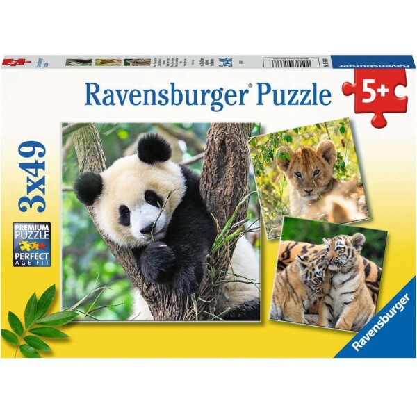 Ravensburger Panda, tiger lev dielikov