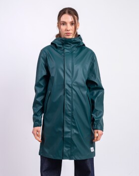 Herschel Supply Long Classic Rain Jacket Women's Dark Sea S