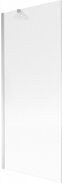 MEXEN/S - Next vaňová zástena FIX 80 x 150, prúžky, chróm 895-080-000-00-09-01