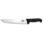 VICTORINOX Fibrox čierna / Porážací a mäsiarsky nôž / 18 cm / Hladké ostrie / Protišmyková rukoväť (5.5203.18)