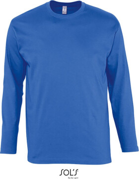 SOL'S Monarch Tričko s dlhým rukávom 25.1420 kráľovská modrá royal blue 3XL