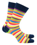 Vzorované pánske ponožky PERFECT MAN-CASUAL BLACK G95 39-41