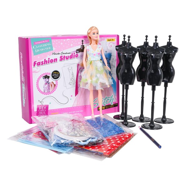 Mamido Súprava malej návrhárky s farebnými materiálmi a doplnkami