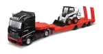 Bburago Haulers construction Kamión MB Actros Gigaspace s Bobcat nakladačom