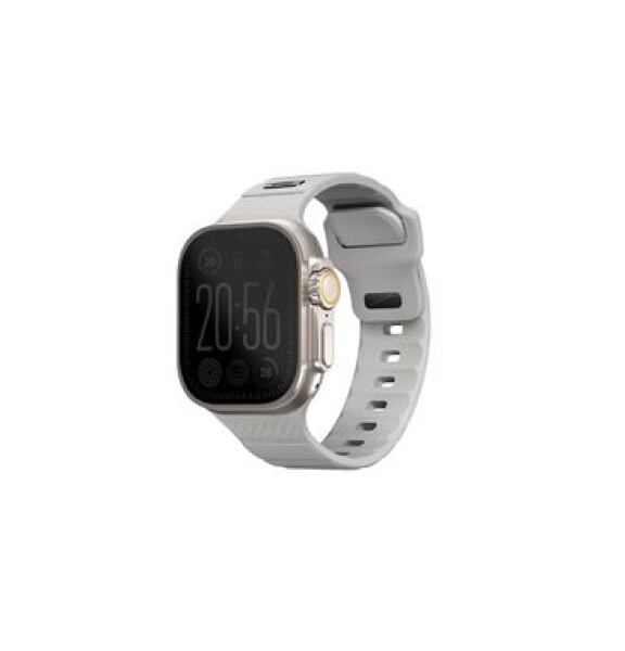 UNIQ Stride FKM remienok pre Apple Watch 49 46 45 44 mm - CHALK GREY (sivá) (8886463688588)