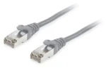 Equip Cat6a šedá / Patch kábel / S/FTP / LSZH / PoE+ / 0,5 m (606702)