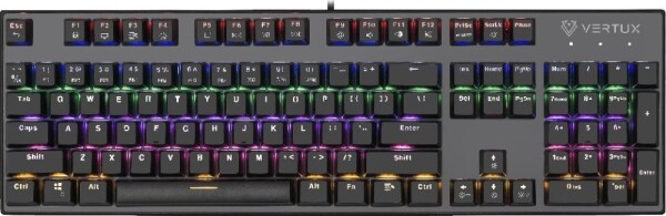 Vertux Vertux Klawiatura Mechaniczna Blue anti-ghosting MECH Tactical QWERTY RGB