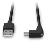Lindy USB-A - USB-C 90° 1 m čierna / USB kábel / USB 2.0 (32001)